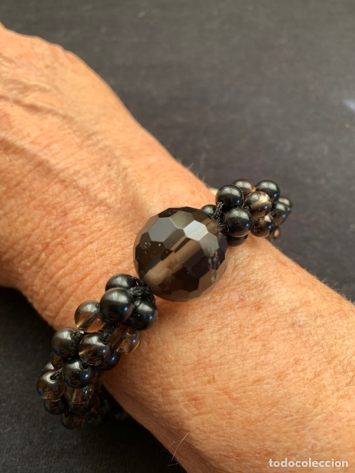 Joyeria: Pulsera de cuarzo ahumado con cierre de iman - Foto 3