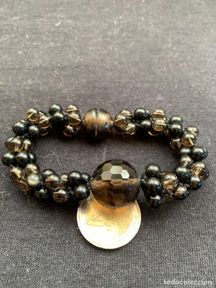 Joyeria: Pulsera de cuarzo ahumado con cierre de iman - Foto 1
