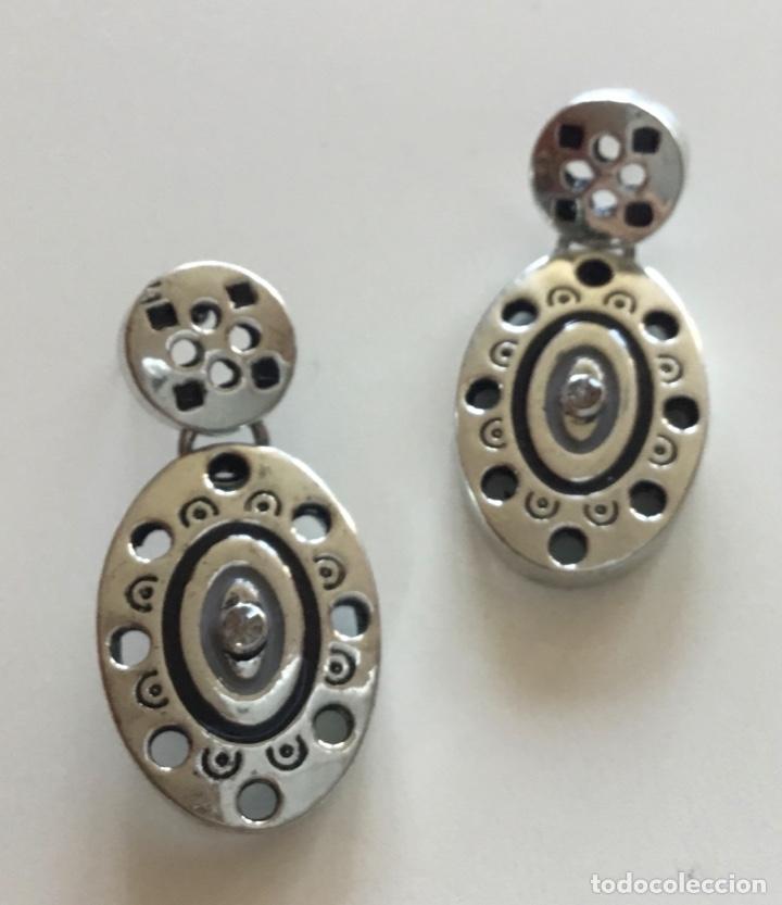 Joyeria: PENDIENTES EN PLATA CON CRISTAL Y ESMALTE. - Foto 2