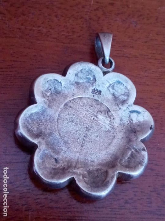 Joyeria: Colgante flor de nacar y plata - Foto 3