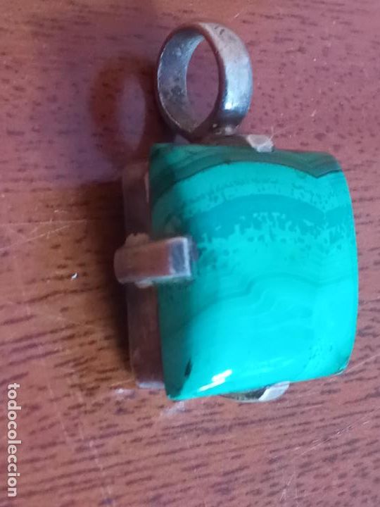 Joyeria: Colgante de malaquita y plata - Foto 2