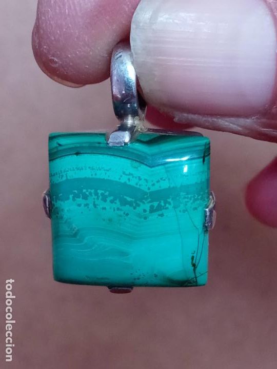 Joyeria: Colgante de malaquita y plata - Foto 5