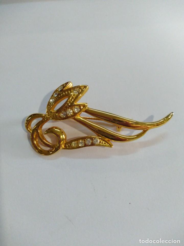 Joyeria: Broche vintage dorado de calidad. REF-0454 - Foto 1
