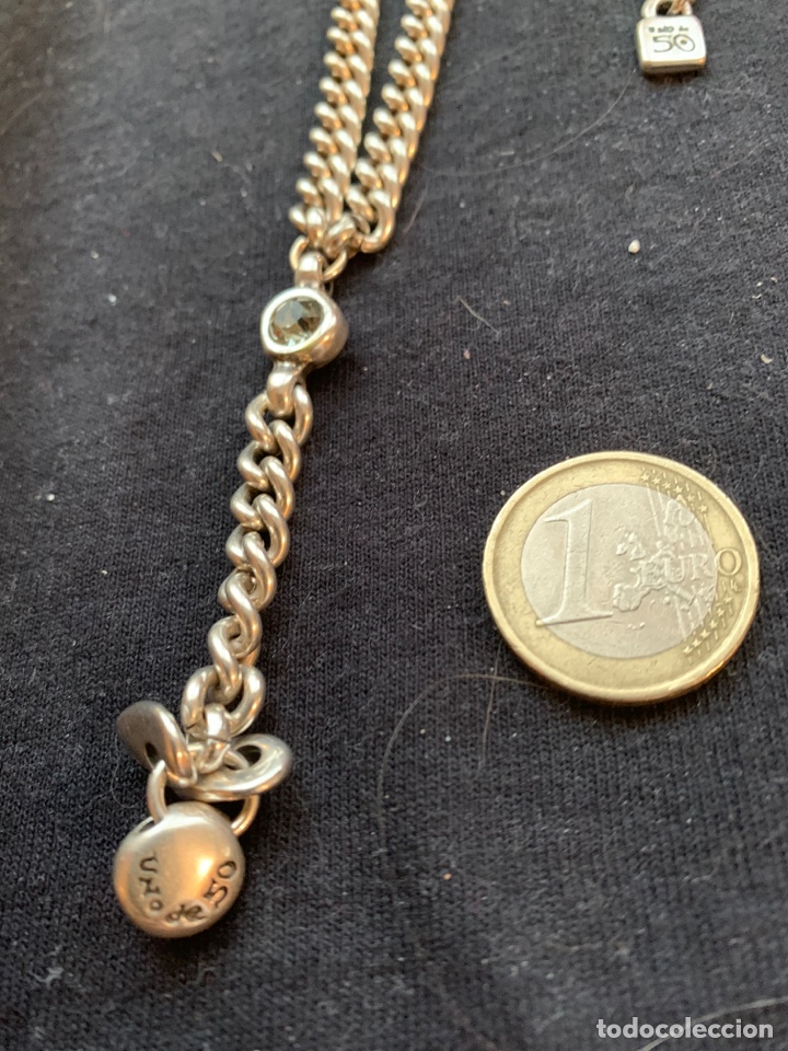 Joyeria: Collar largo de plata con piedras grises de uno de 50 - Foto 2