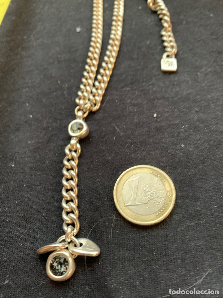 Joyeria: Collar largo de plata con piedras grises de uno de 50 - Foto 3