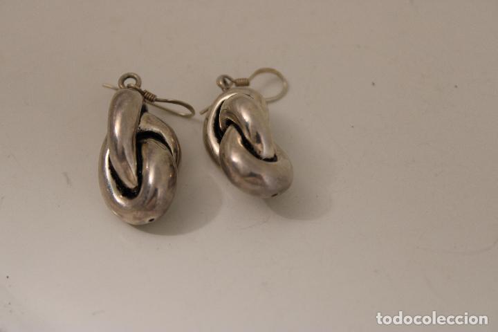 Joyeria: pendientes eslab&oacute;n PLATA 925 - Foto 3