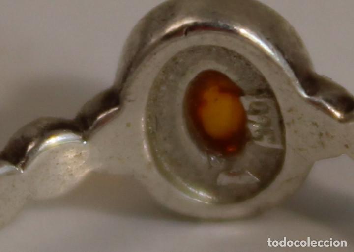 Joyeria: anillo PLATA 925 con ambar&ordm; - Foto 4