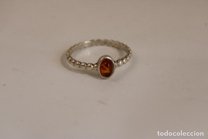 Joyeria: anillo PLATA 925 con ambar&ordm; - Foto 1