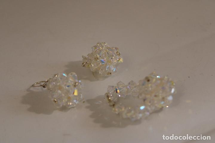 Joyeria: anillo y pendientes cristales swarovski - Foto 2