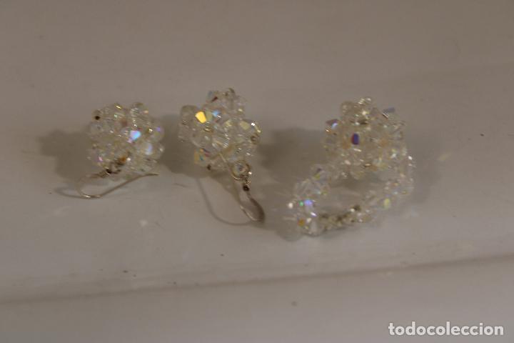 Joyeria: anillo y pendientes cristales swarovski - Foto 4