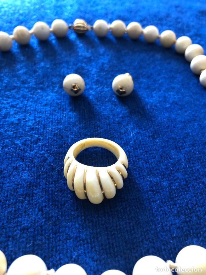Joyeria: CONJUNTO MARFIL Y ORO DE LEY - Foto 2