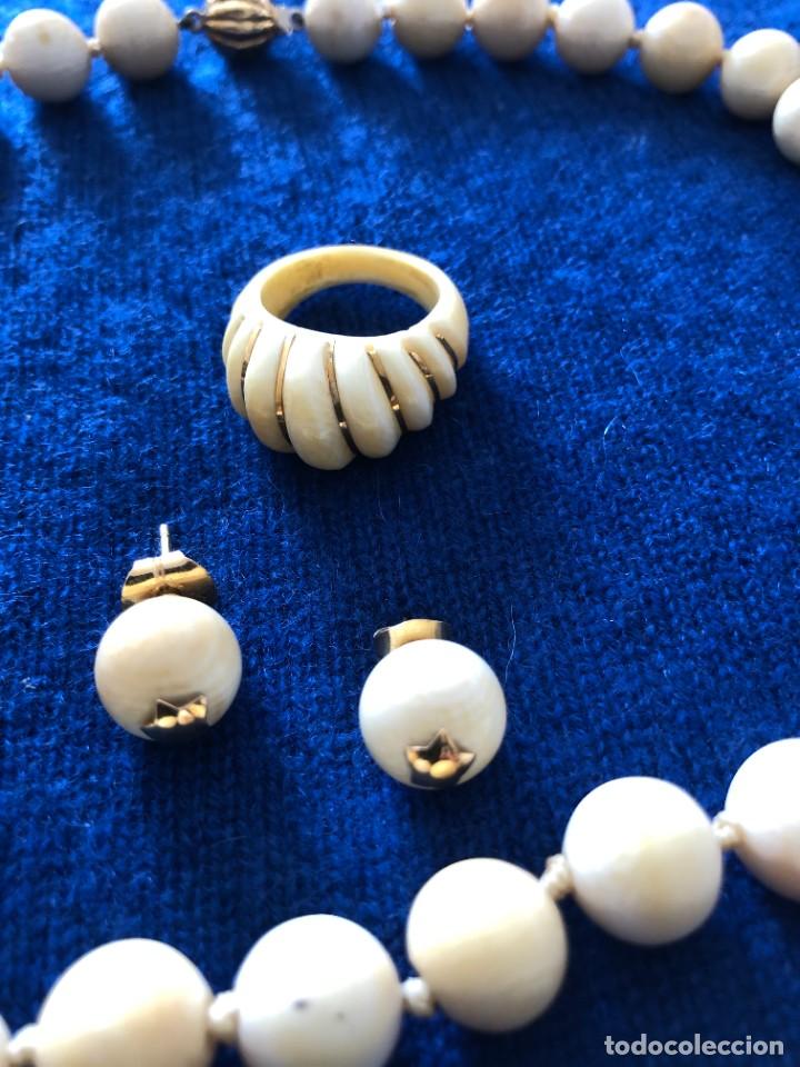 Joyeria: CONJUNTO MARFIL Y ORO DE LEY - Foto 3