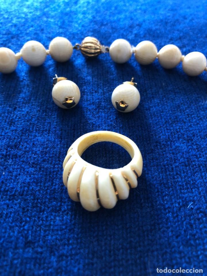 Joyeria: CONJUNTO MARFIL Y ORO DE LEY - Foto 4