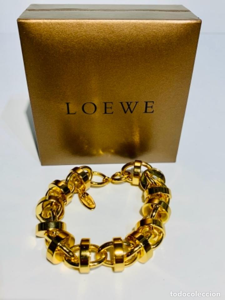 Joyeria: Pulsera Loewe, placa sellada, estuche. Impecable. - Foto 8