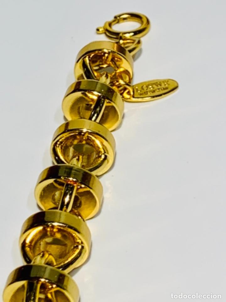 Joyeria: Pulsera Loewe, placa sellada, estuche. Impecable. - Foto 13