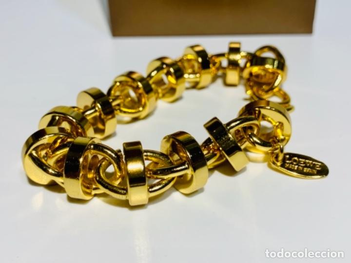 Joyeria: Pulsera Loewe, placa sellada, estuche. Impecable. - Foto 17