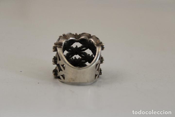 Joyeria: anillo marquesitas blancas plata 925 - Foto 2
