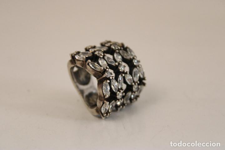 Joyeria: anillo marquesitas blancas plata 925 - Foto 3