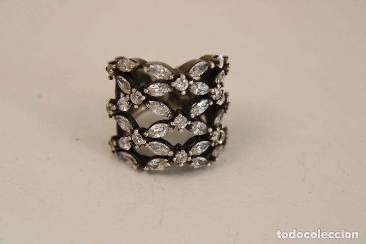 Joyeria: anillo marquesitas blancas plata 925 - Foto 1