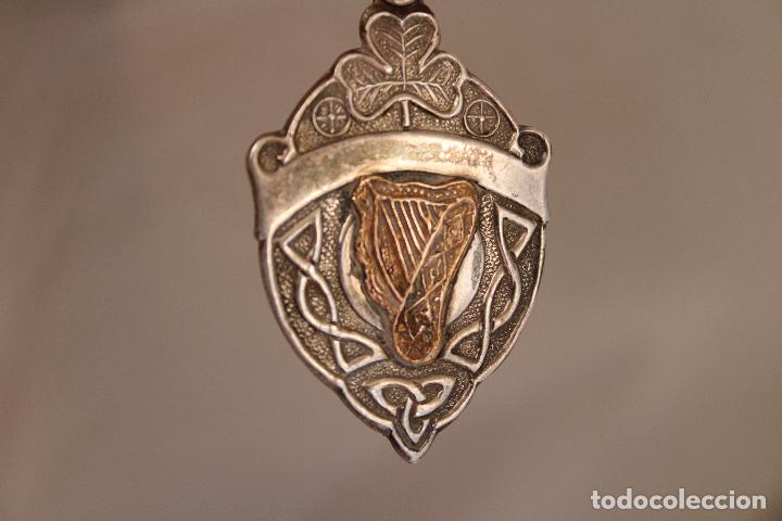 Joyeria: colgante medalla plata arpa de oro - Foto 3