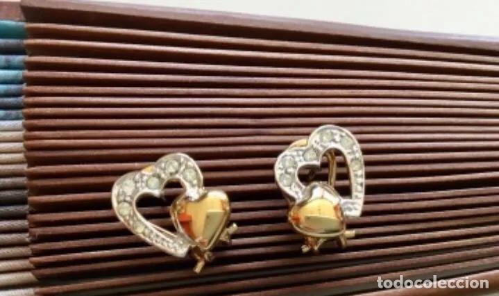 Joyeria: PENDIENTES CON CIRCONIOS BA&Ntilde;ADOS EN ORO. - Foto 2