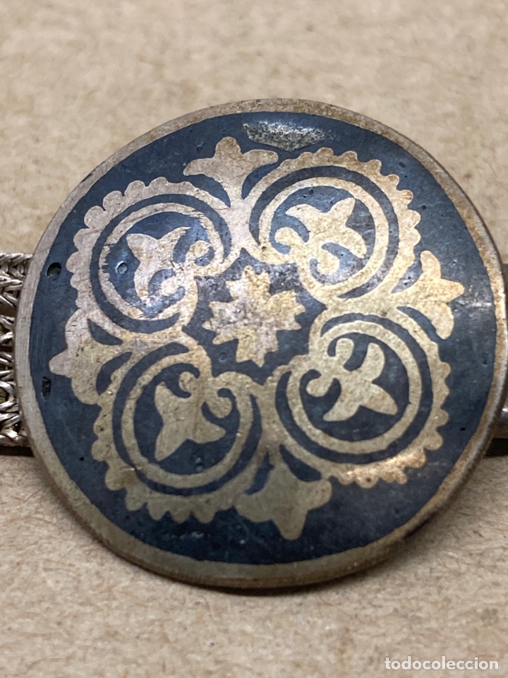 Joyeria: Collar de plata con 8 medallas con incrustaciones - Foto 3