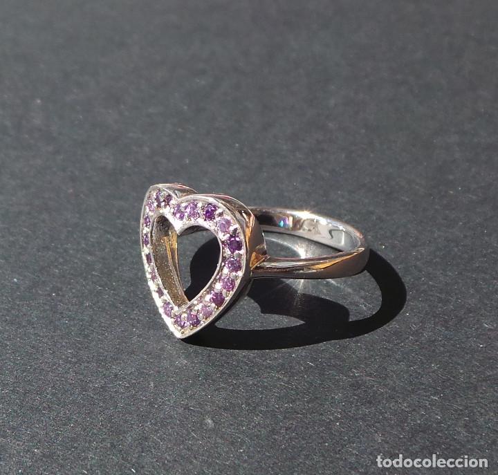 Joyeria: ANILLO DE PLATA, CON FORMA DE CORAZ&Oacute;N.- 1,9 CM DI&Aacute;METRO INTERIOR. - Foto 2