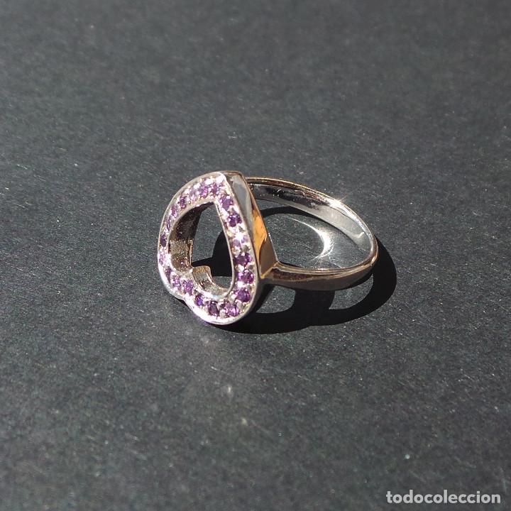 Joyeria: ANILLO DE PLATA, CON FORMA DE CORAZ&Oacute;N.- 1,9 CM DI&Aacute;METRO INTERIOR. - Foto 4