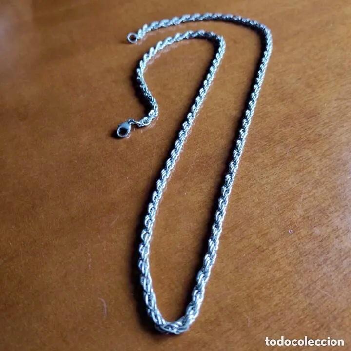 Joyeria: CADENA - CORD&Oacute;N DE METAL PLATEADO - Foto 1