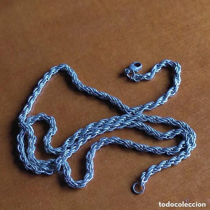 Joyeria: CADENA - CORD&Oacute;N DE METAL PLATEADO - Foto 3