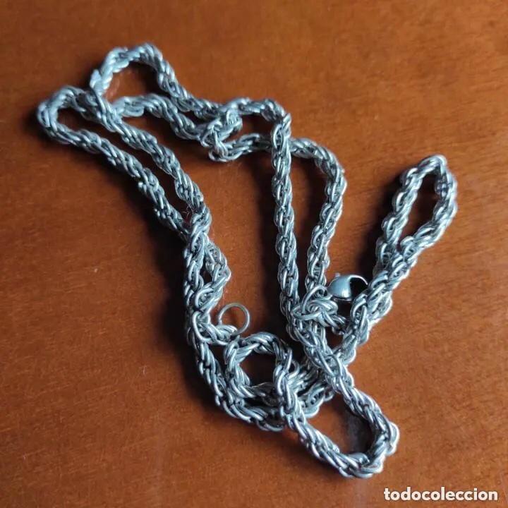 Joyeria: CADENA - CORD&Oacute;N DE METAL PLATEADO - Foto 4