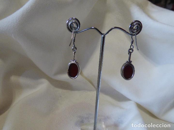 Joyeria: Pendientes,Mexico.Plata y Cornalinas. - Foto 2
