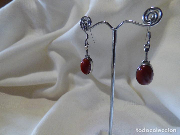 Joyeria: Pendientes,Mexico.Plata y Cornalinas. - Foto 3