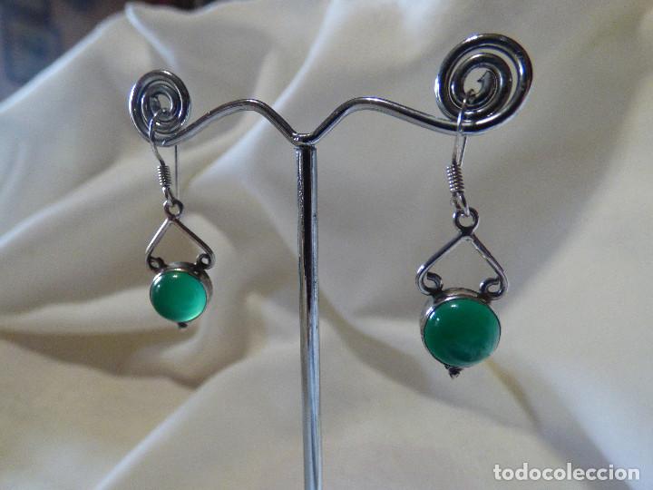 Joyeria: Pendientes,Mexico.Plata y Aventurinas. - Foto 1