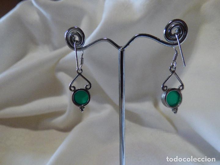 Joyeria: Pendientes,Mexico.Plata y Aventurinas. - Foto 2