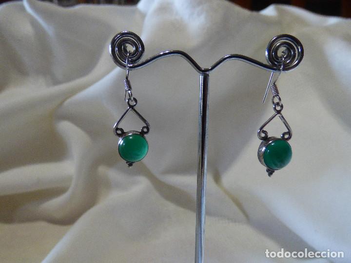 Joyeria: Pendientes,Mexico.Plata y Aventurinas. - Foto 3