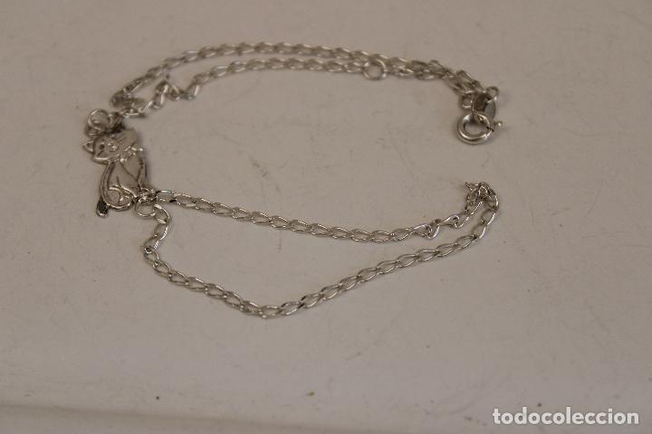 Joyeria: pulsera plata 925 con gato - Foto 3