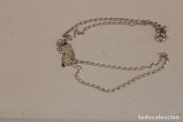 Joyeria: pulsera plata 925 con gato - Foto 1