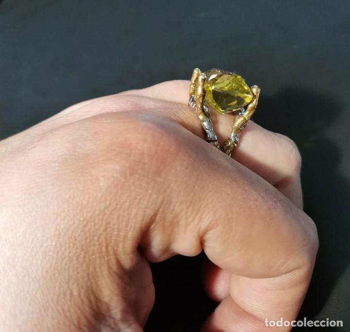 Joyeria: Anillo de plata y oro con gran Cuarzo Lim&oacute;n - Foto 16