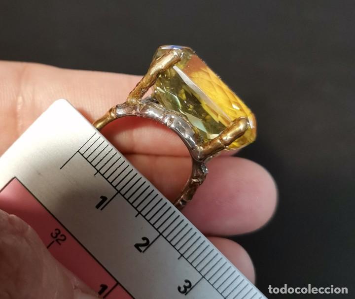 Joyeria: Anillo de plata y oro con gran Cuarzo Lim&oacute;n - Foto 17