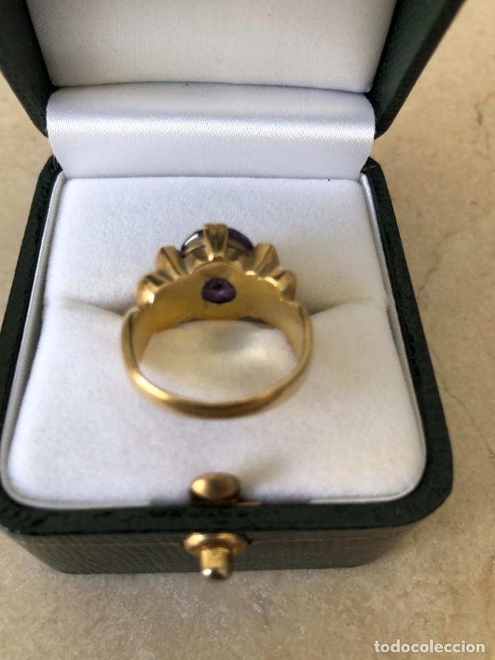 Joyeria: SORTIJA ANILLO AMATISTA ORO 18 K - Foto 3