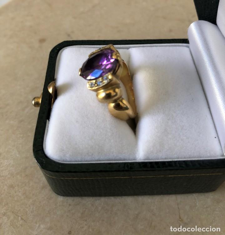Joyeria: SORTIJA ANILLO AMATISTA ORO 18 K - Foto 5