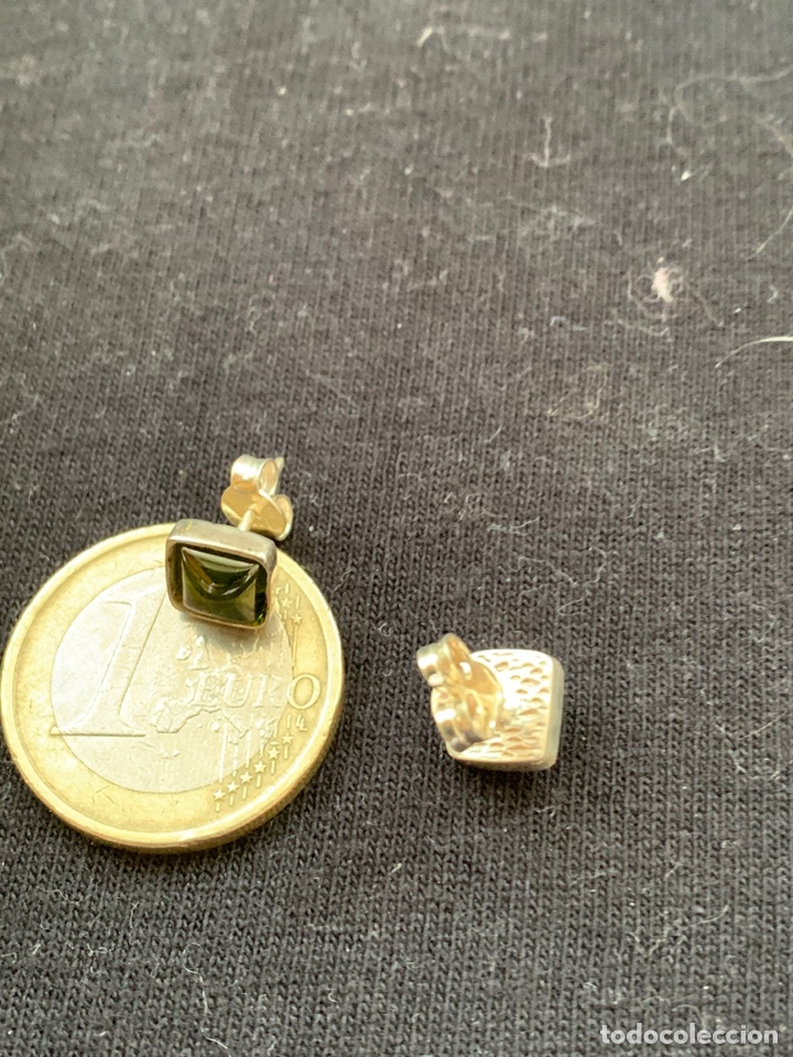 Joyeria: Pendientes de plata y peridotos - Foto 2