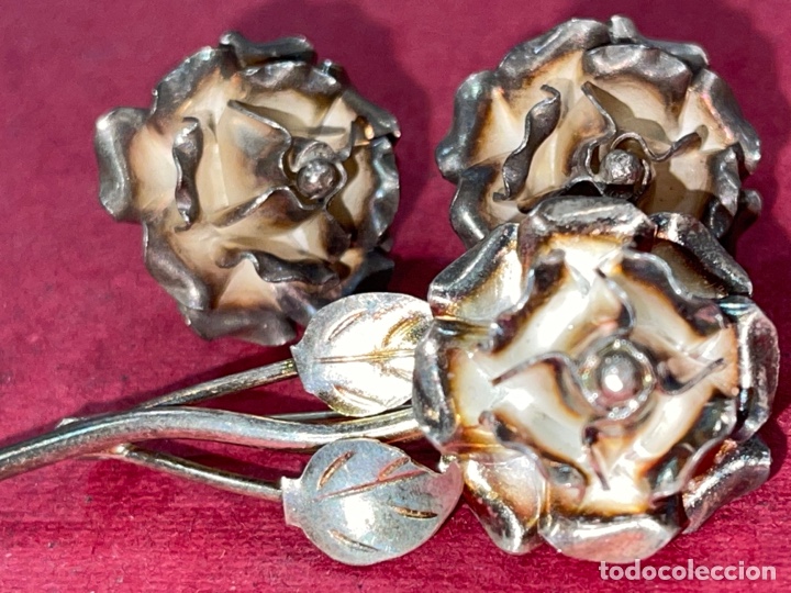 Joyeria: Fant&aacute;stico conjunto de pendientes y broche en plata de Ley - Foto 4