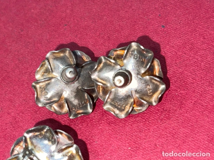 Joyeria: Fant&aacute;stico conjunto de pendientes y broche en plata de Ley - Foto 7