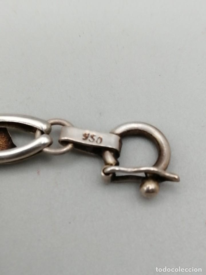 Joyeria: Pulsera plata 950mls y l&aacute;minas de oro - Foto 3