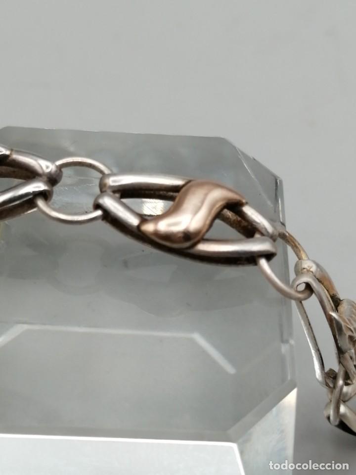 Joyeria: Pulsera plata 950mls y l&aacute;minas de oro - Foto 4