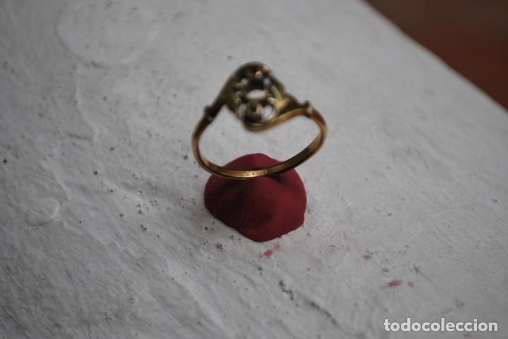 Joyeria: Anillo , de plata antiguo CHAPADO EN ORO. - Foto 2