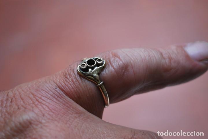 Joyeria: Anillo , de plata antiguo CHAPADO EN ORO. - Foto 3