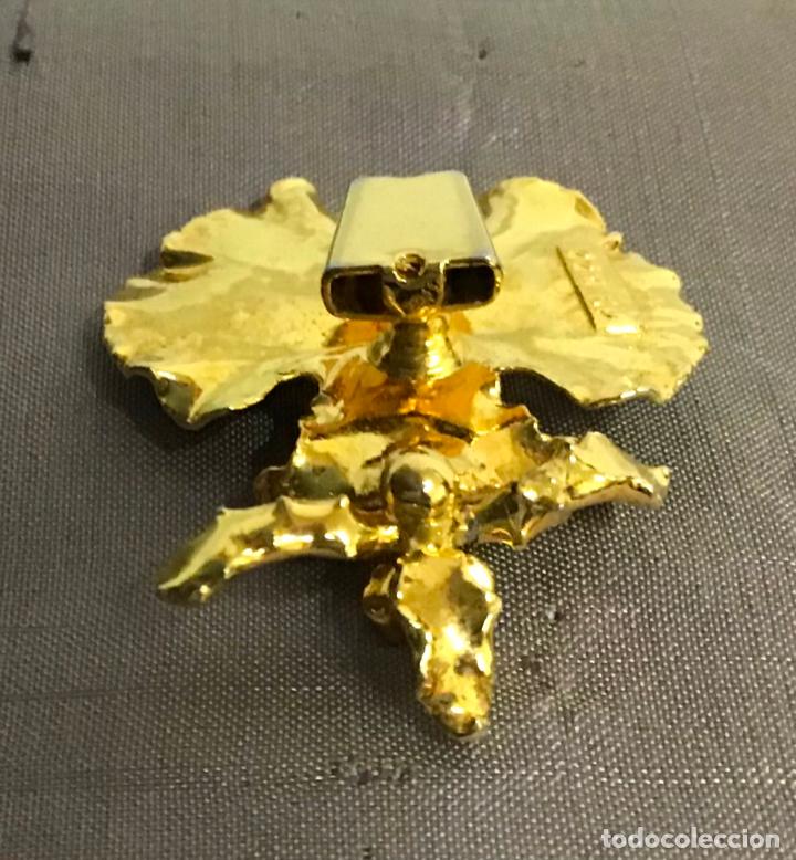 Joyeria: ORQU&Iacute;DEA BA&Ntilde;ADA EN ORO, PIEZA PARA COLLAR - Foto 2
